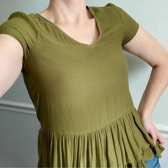 Anthro Ruffle Blouse - Picture 1 of 7
